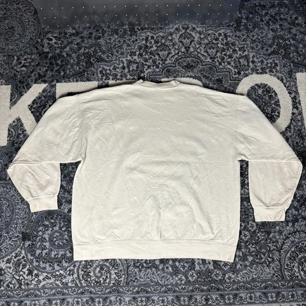 George Big Bear Outfitters‎ Cream Pullover Crewneck Sweater Men’s Sz L Preowned
